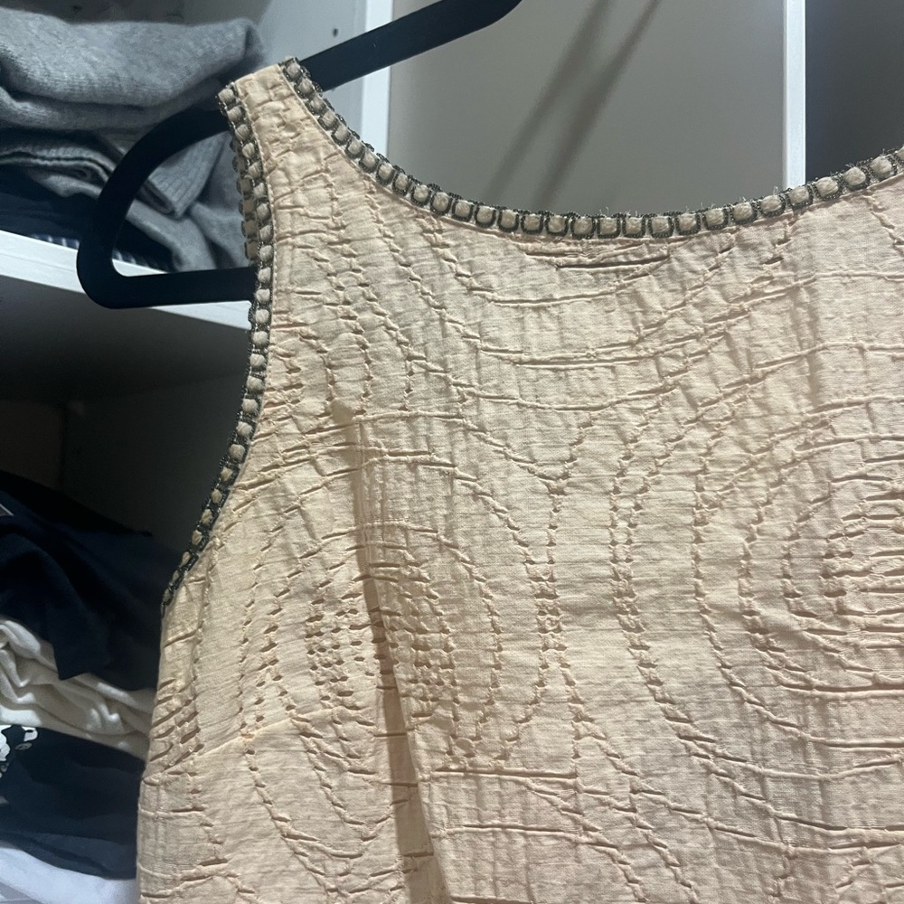 Elegant Fendi Cream Sleeveless Dress - Picture 4 of 6